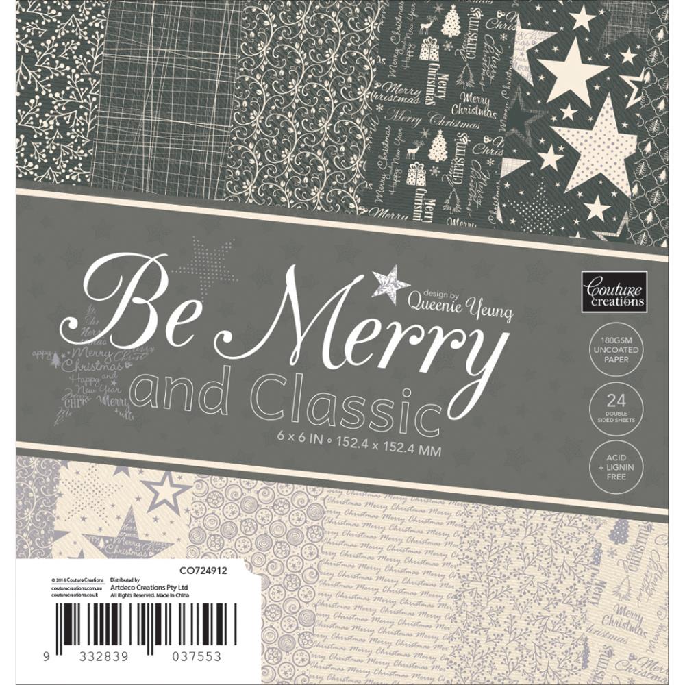 Набор бумаги "Be Merry And Classic" 12 листов