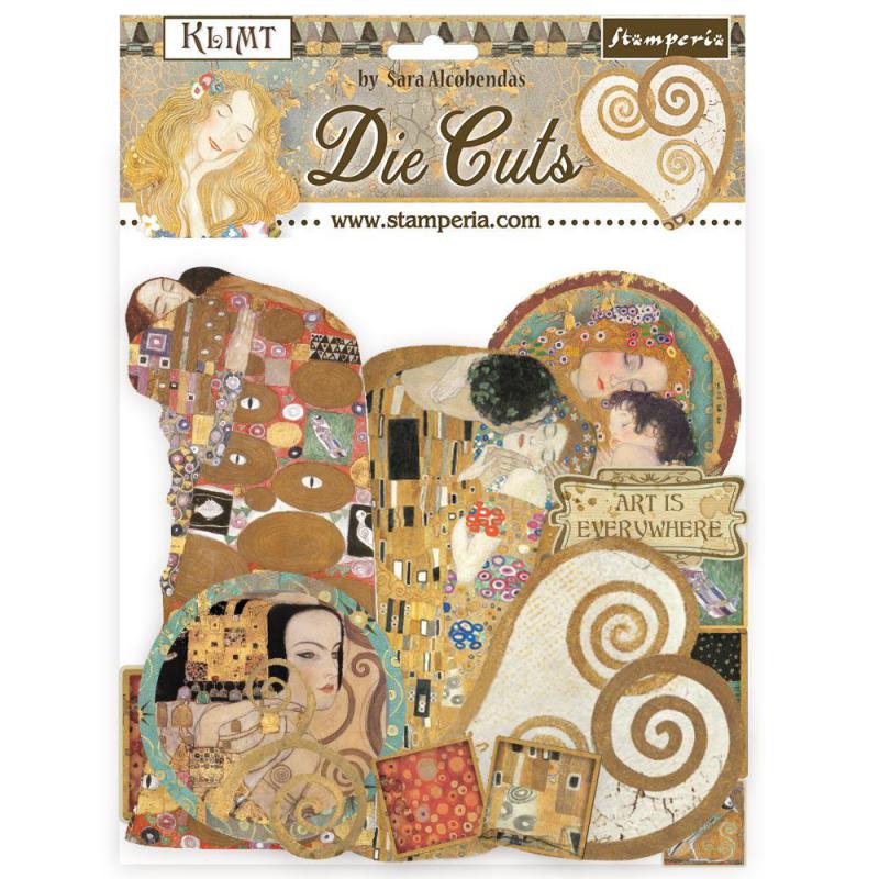 Набор картонных высечек 33 штуки Klimt