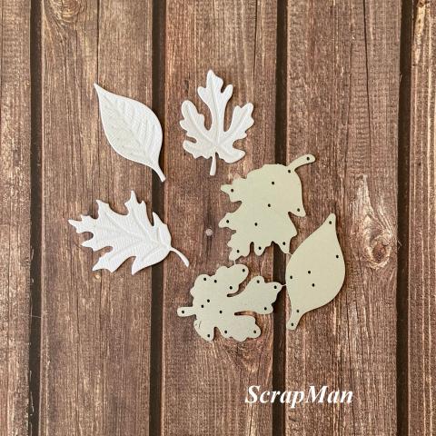 Нож для вырубки "Набор листьев-1" от ScrapMan 
