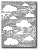 Фоновый нож "Clouds Detail Plate" от Memory Box
