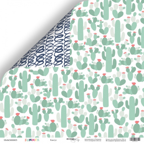 Бумага "Кактус" из коллекции "Лето"