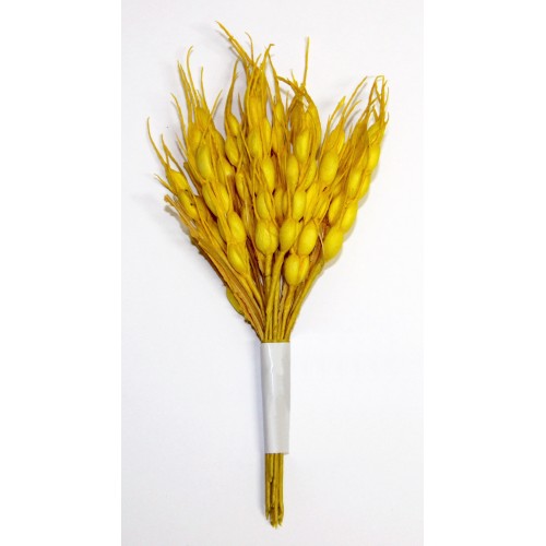 Декоративный букетик "Колоски" цвет желтый от Рукоделие