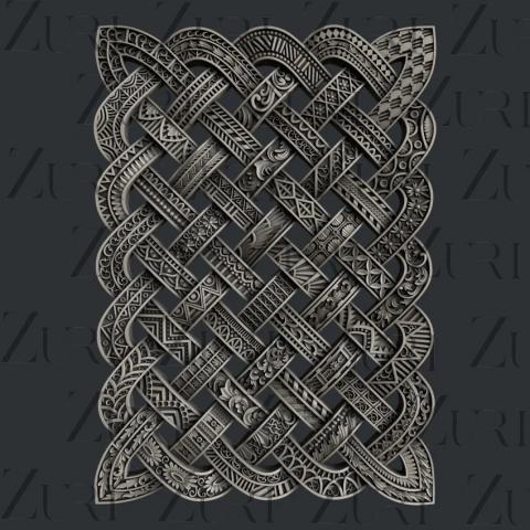 Молд силиконовый Кельтский узор "Celtic Pattern" от ZURI
