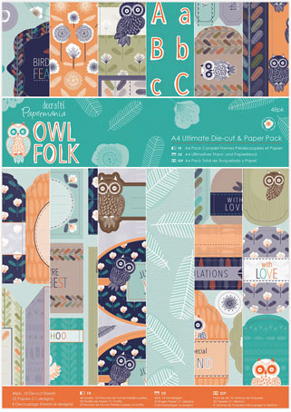Набор бумаги "Owl Folk" 48 листов от магазина ScrapMan.ru