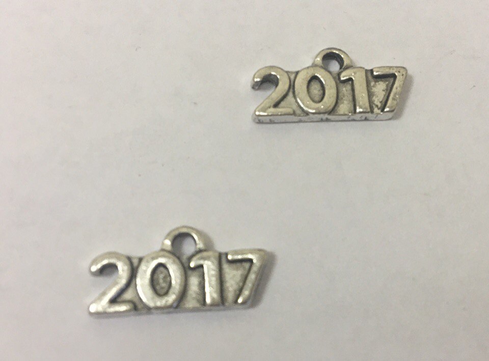 Подвеска "2017" серебро