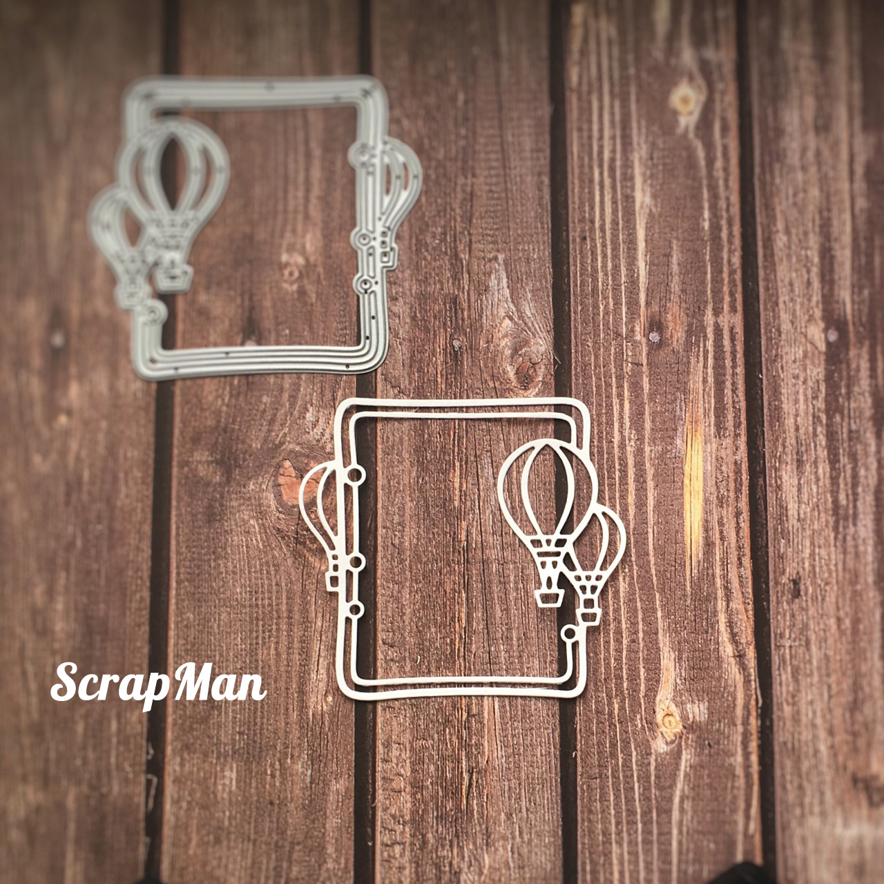 Нож для вырубки Рамка Воздушные шары от ScrapMan