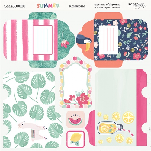 Бумага "Конверты" из коллекции Лето "Summer"
