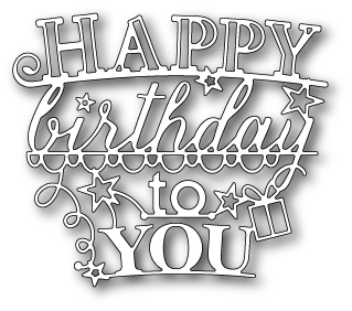 Изображение Нож "Happy Birthday All Star" от Memory Box от магазина ScrapMan.ru Нож "Happy Birthday All Star" от Memory Box от магазина ScrapMan.ru