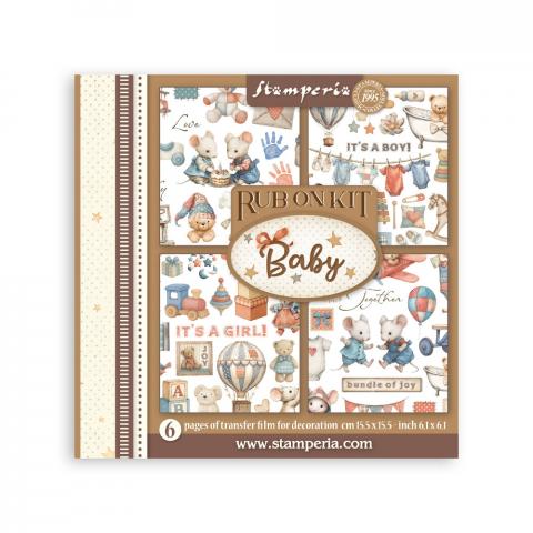Набор натирок 6 листов Малыш "Baby" от Stamperia