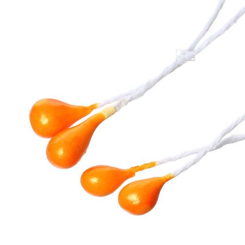 Двусторонние тычинки, цвет оранжевый, 20 штук