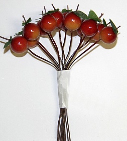 Декоративный букетик, "Красные ягодки" от магазина ScrapMan.ru