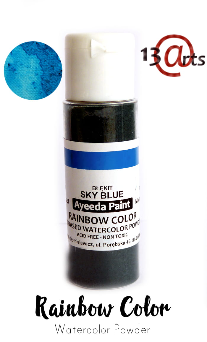 Сухая краска Rainbow Color Duo Sky Blue 28гр