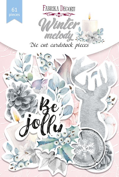 Набор высечек из коллекции WINTER MELODY, 61 штука