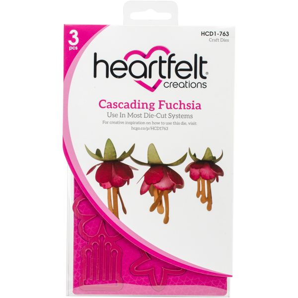 HCD1-763 Набор ножей для вырубки "Cascading Fuchsia " от Heartfelt Creations