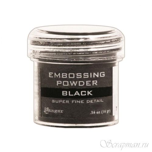 Пудра для эмбоссинга Черная (Super Fine Black)