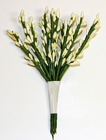 Декоративный букетик, цвет "Белый"  от магазина ScrapMan.ru