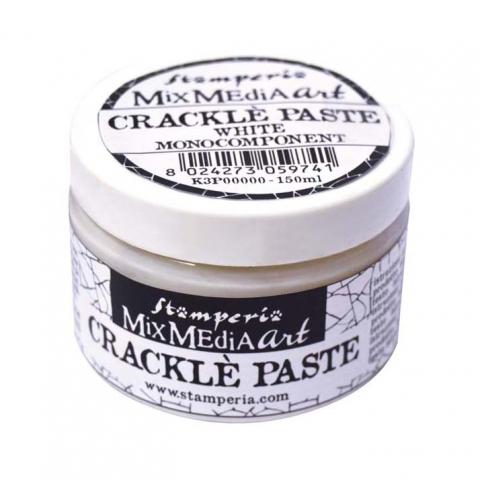 Паста для создания трещин "Crackle Paste" белая 150мл от Stamperia