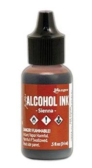 Чернила Alcohol Ink цвет Sienna от Tim Holtz