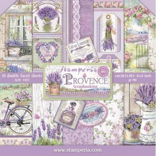 Набор бумаги "Provence" 10 листов + бонус от Stamperia 