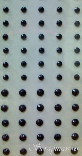 Клеевые камешки, цвет черный