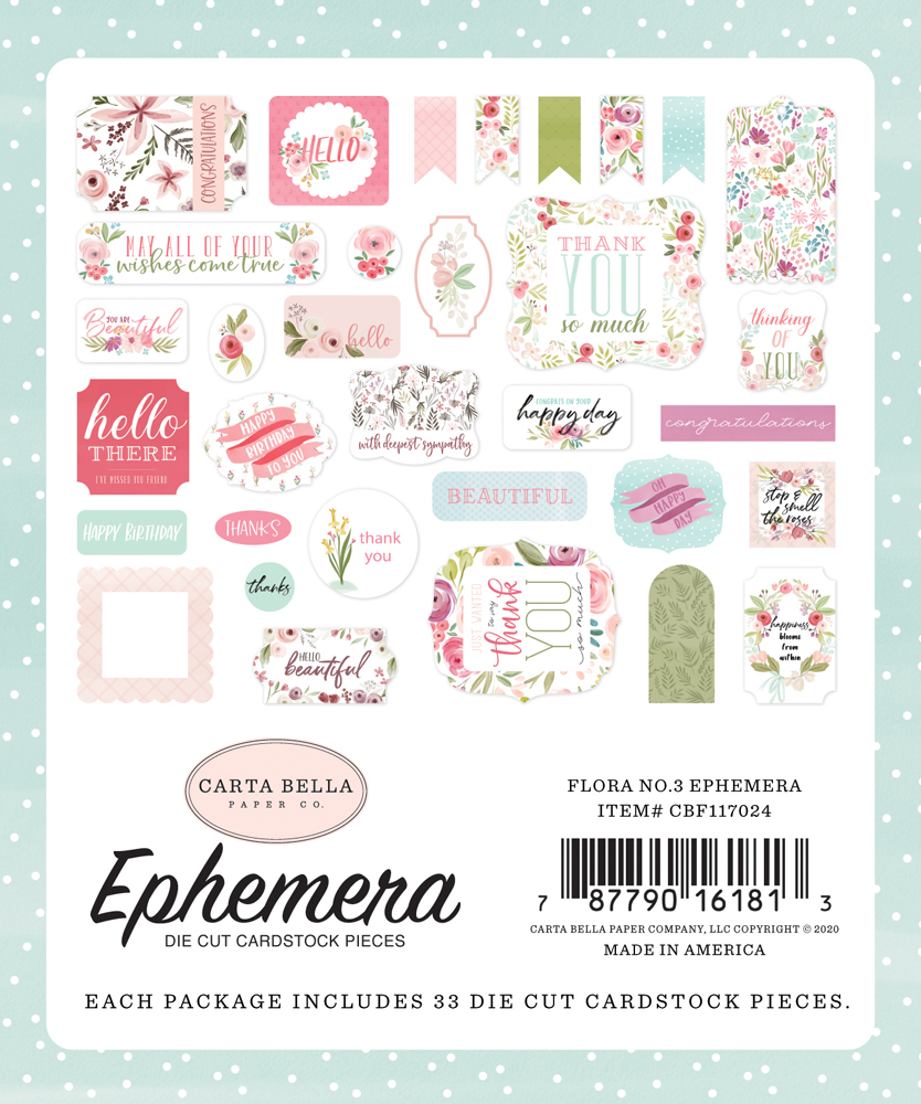 Набор высечек из коллекции "Flora No. 3"