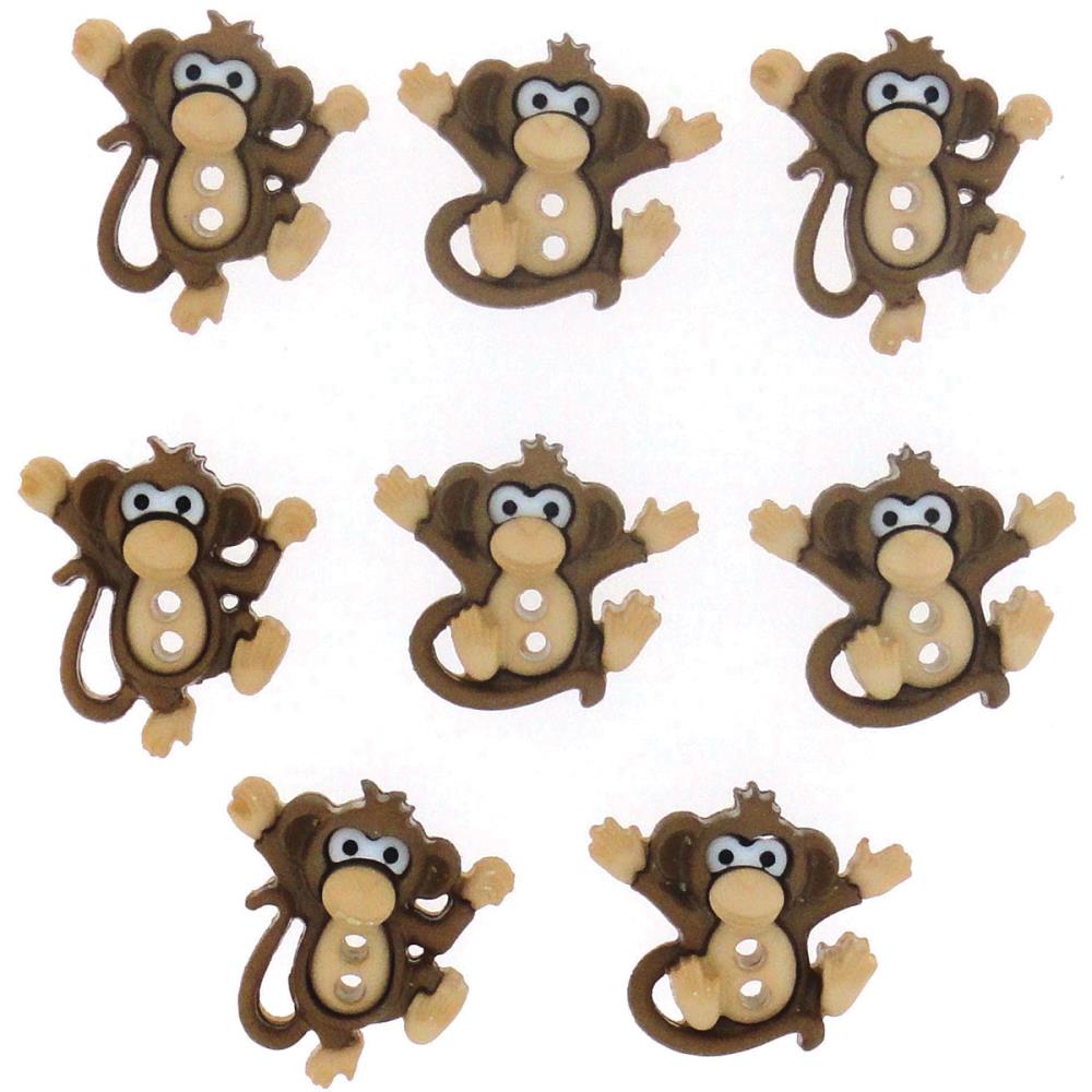 Декоративные пуговицы "Sew Cute Monkeys"