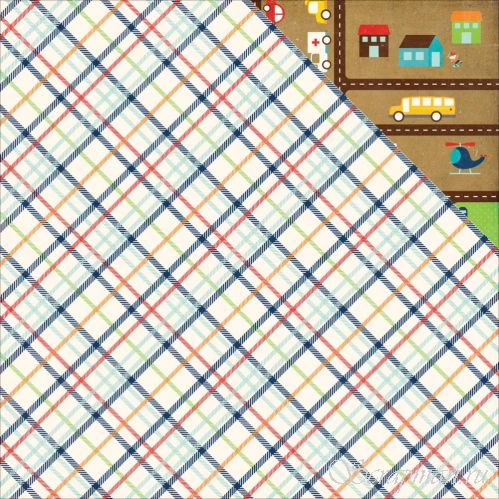 Бумага "Plaid" из коллекции "Little Man"