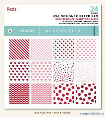 Набор бумаги "Reds" из коллекции "Necessities" 12 листов