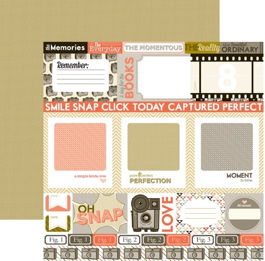 Бумага "Camera Journaling Cards" из коллекции "Oh Snap"