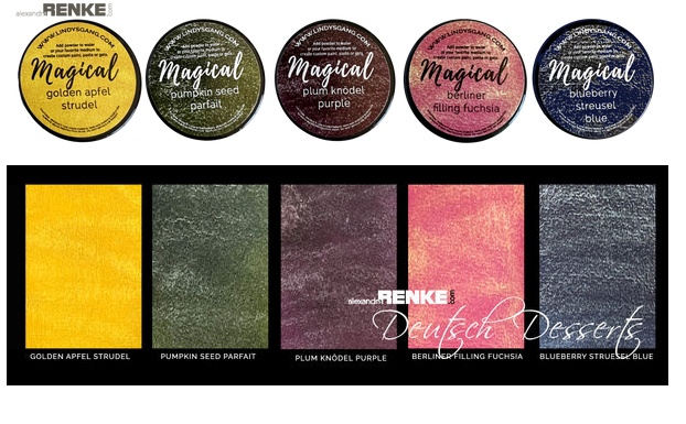 Набор сухих красок-пигментов "Deutsch Desserts Shimmer Magicals" Magicals от магазина ScrapMan.ru