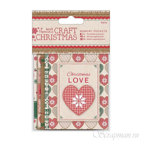 Набор мини-конвертов из коллекции Craft Christmas  от магазина ScrapMan.ru