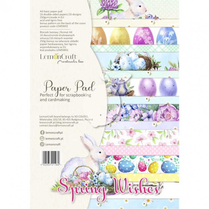 Набор бумаги "Spring Wishes" 8 листов LemonCraft