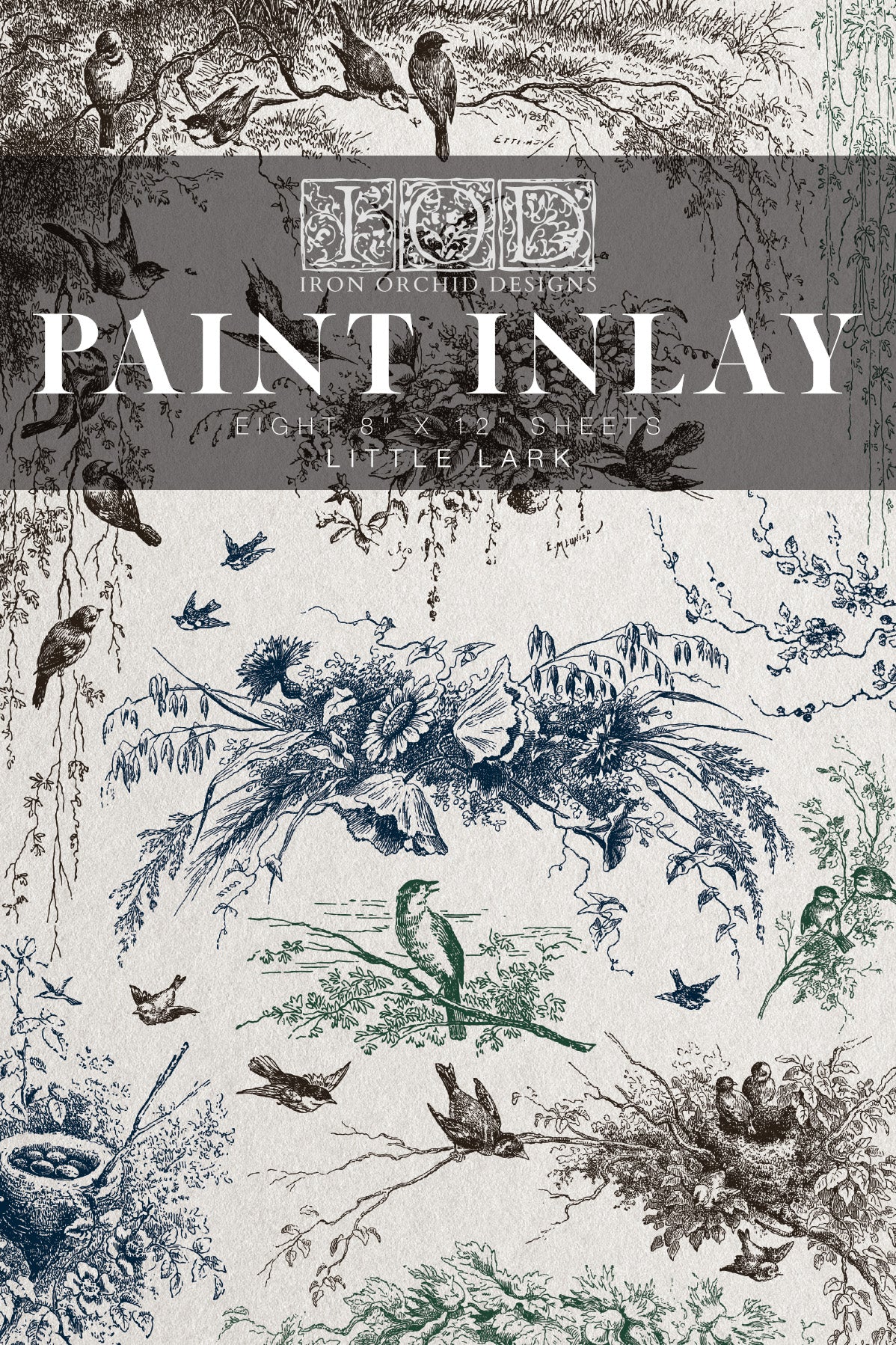 PAINT INLAY Маленький жаворонок (LITTLE LARK) 20×30см IOD от магазина ScrapMan.ru