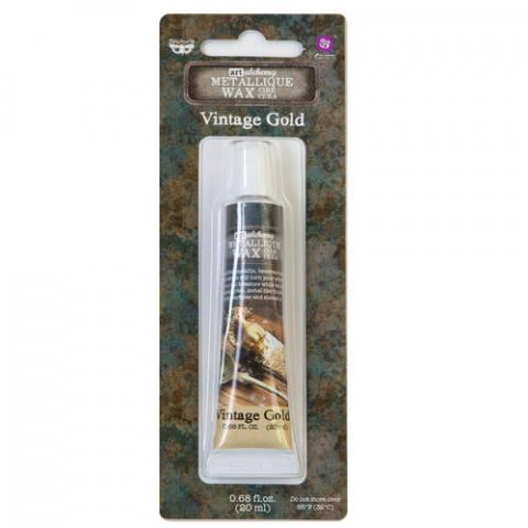 Восковая паста Art Alchemy Metallique Wax Vintage Gold (Старинное золото) 20мл от Prima Marketing