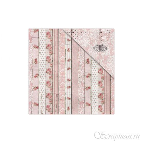 Бумага "Розовое дерево" из коллекции Потрепанная роза (Shabby Rose) от FabScraps