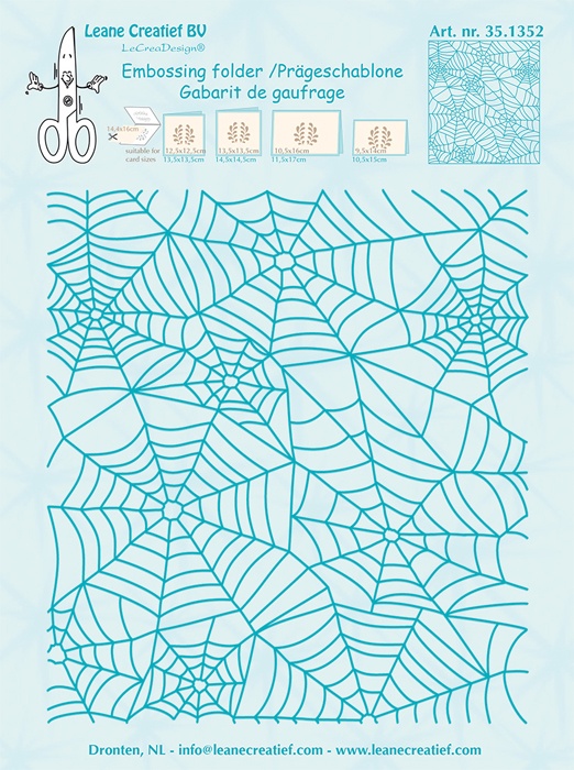 Папка для тиснения "Spider web" от Leane Creatief