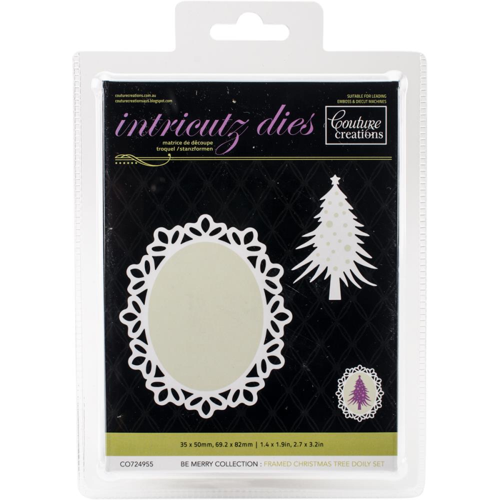 Нож для вырубки "Framed Christmas Tree Doily" от Couture Creations