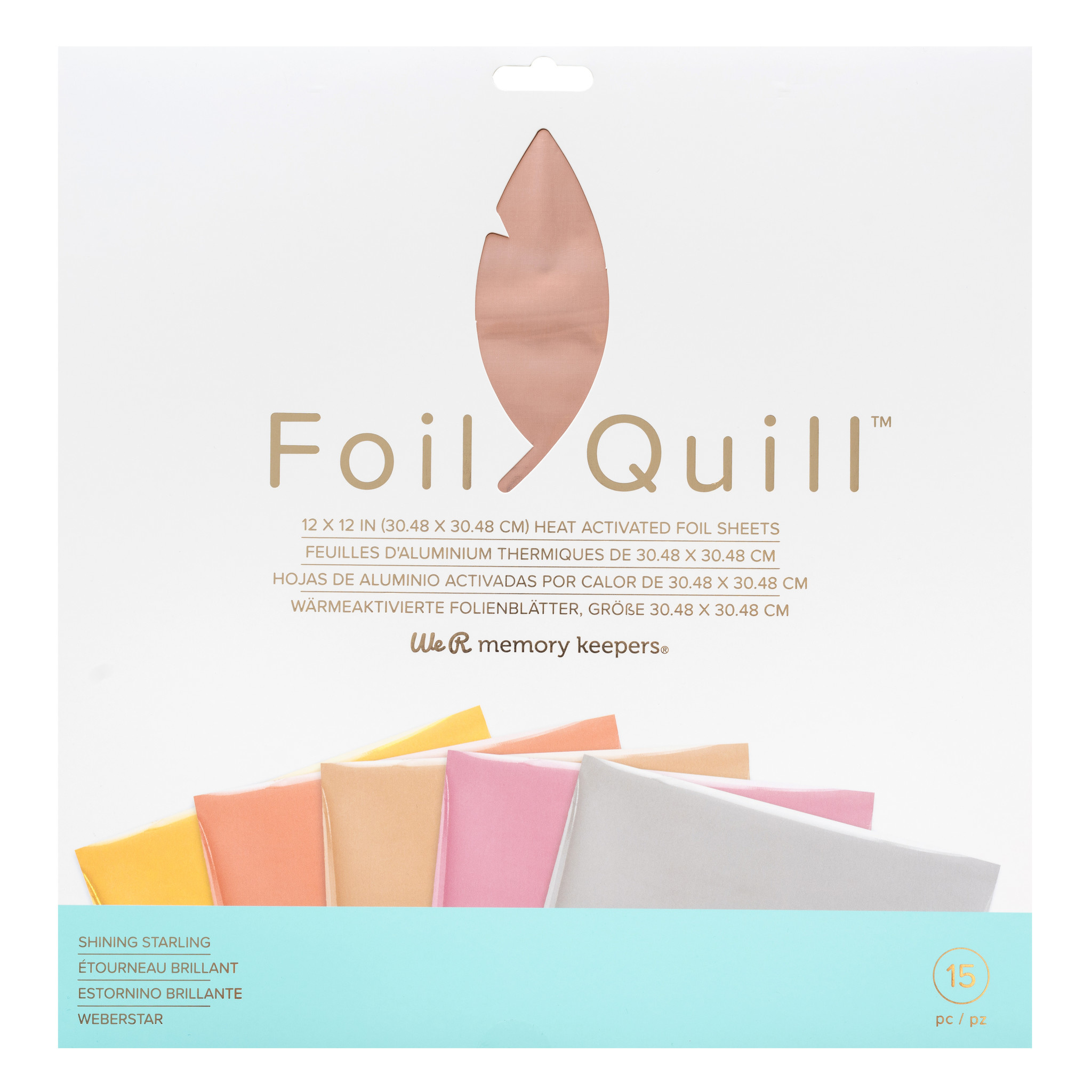 Набор фольги Foil Quill 15 листов Shining Starling от We R Memory Keepers