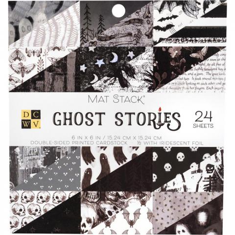 Набор бумаги с фольгированием "Ghost Stories" 12 листов