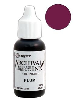 Заправка для штемпельной подушечки Archival Ink Plum (Слива) от Ranger