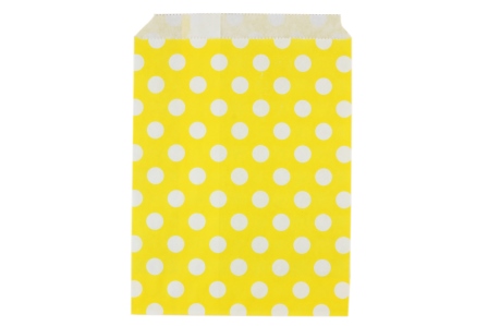 Бумажный пакет "Желтый в горошек" от Dolce Arti