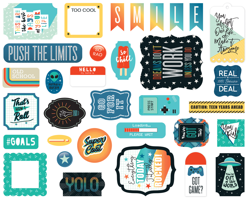 Высечки из коллекции "Teen Spirit Boy"