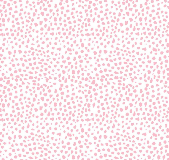 Отрез ткани 50х55см Леопард розовый на белом фоне
