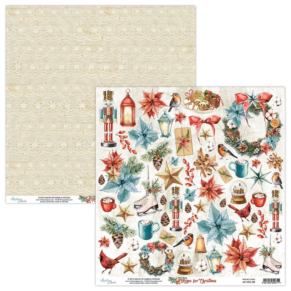 Изображение Лист бумаги из коллекции "Home for Christmas" от магазина ScrapMan.ru Лист бумаги из коллекции "Home for Christmas" от магазина ScrapMan.ru