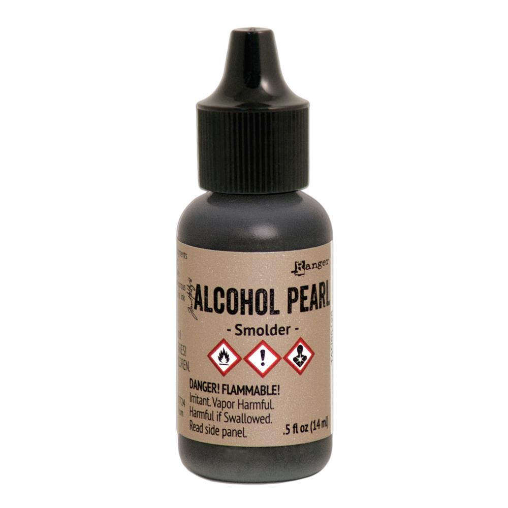 Перламутровые чернила Alcohol Pearl цвет Smolder от Tim Holtz