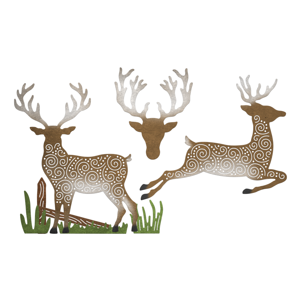 Набор ножей "Fancy Reindeer" от Cheery Lynn Designs