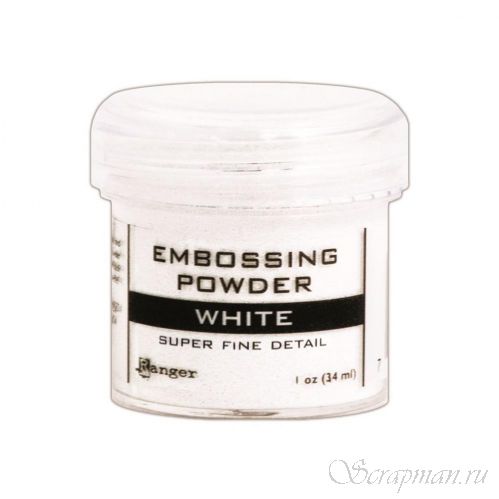 Пудра для эмбоссинга детализированная Белая "Super Fine White"