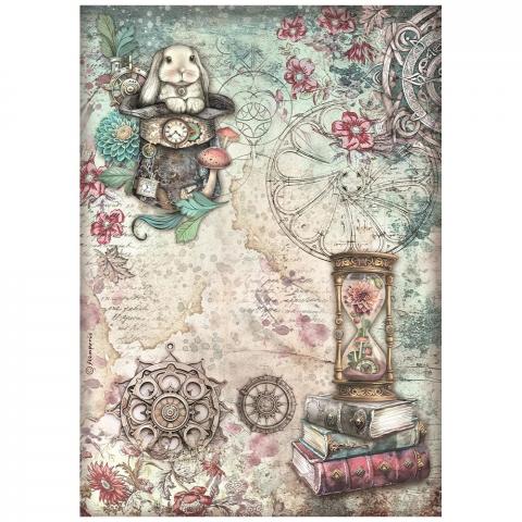 Бумага рисовая для декупажа А4 "Master of Magic hourglass" от STAMPERIA