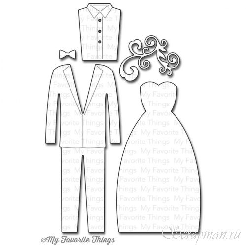 Набор ножей для вырубки Bride & Groom от My Favorite Things