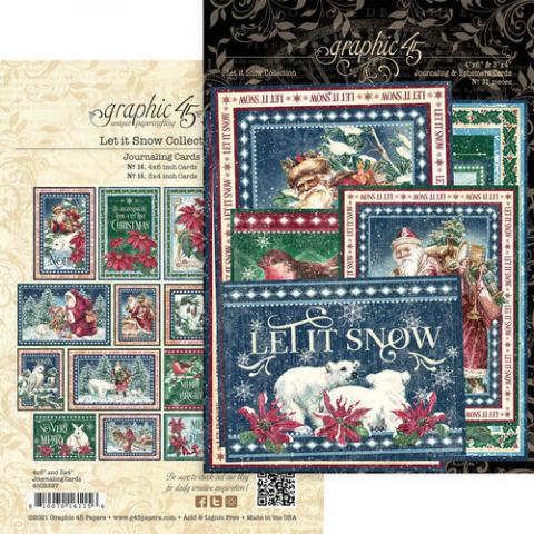 Набор карточек из коллекции "Let it Snow" 16 штук